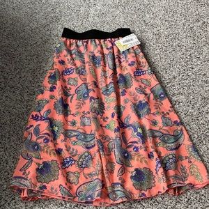 Jupe LuLaRoe Cassie Neuve Avec étiquettes - Taille L - Imprimé Fleurs Tulipes élastiquée